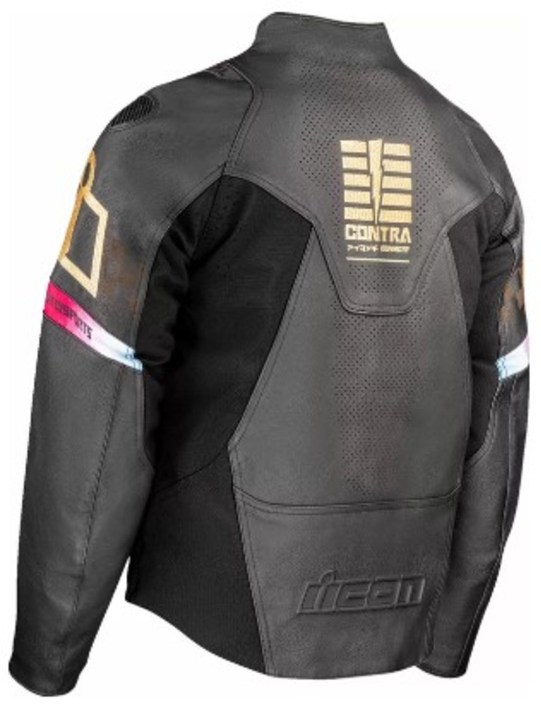 Кожено яке ICON Contra3™ RIZZ RIZZ BK