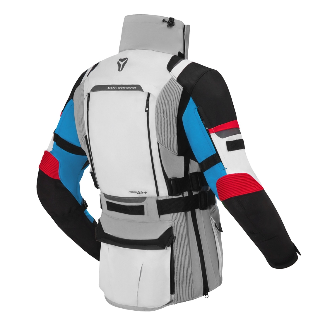 Текстилно мото яке  SECA ARRAKIS III GREY/BLUE/RED