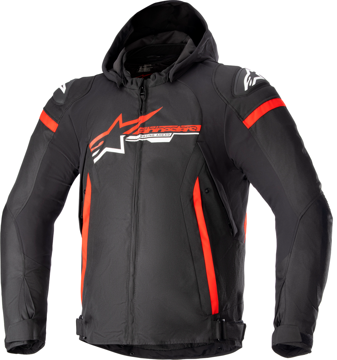 Текстилно мото яке ALPINESTARS Zaca Waterproof BLACK/RED/WHITE