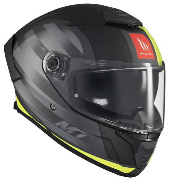 Каска MT THUNDER 4 SV TREADS D3 MATT GREY/YELLOW