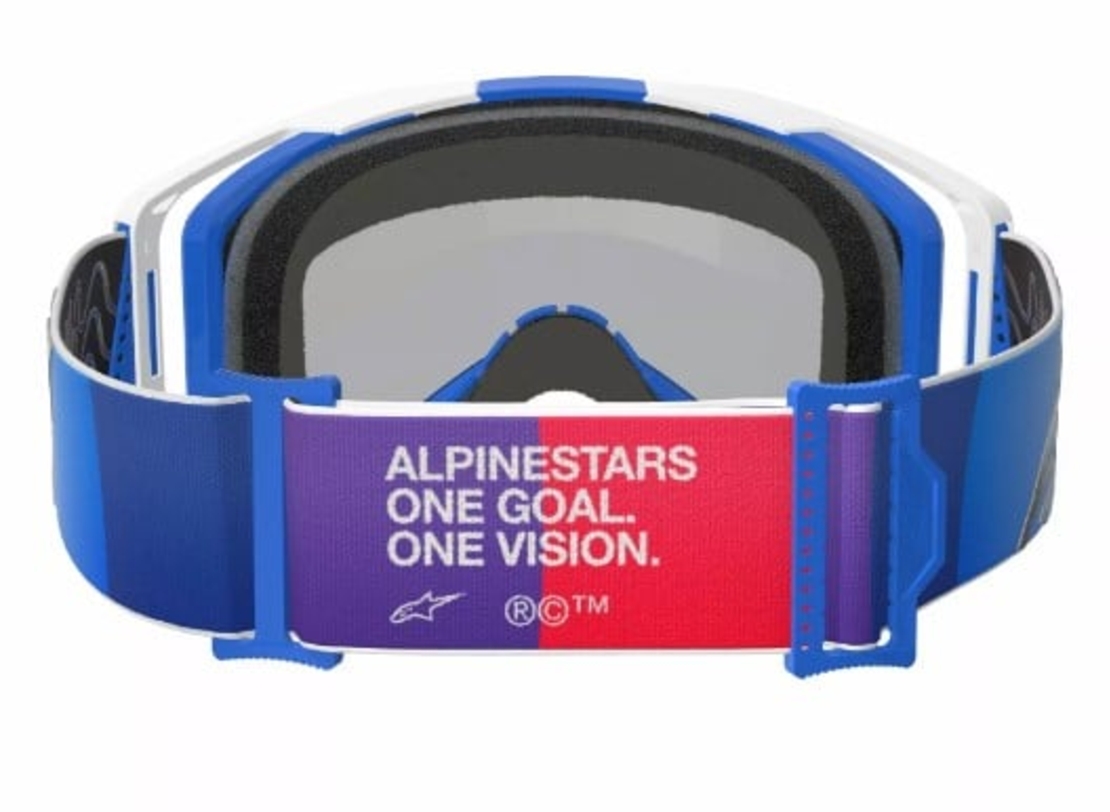 Мотокрос очила ALPINESTARS VISION 8 CORP BL/WT MIRROR-BLUE