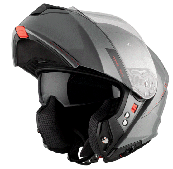 Отваряема каска MT GENESIS SOLID A12 GLOSS GREY