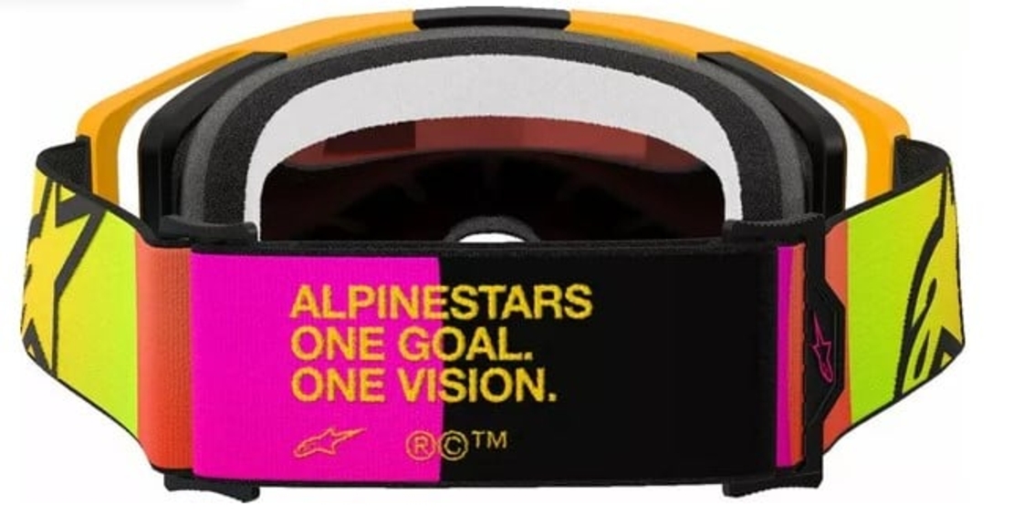 Мотокрос очила ALPINESTARS VISION 8 CORP YLW/PINK MIRROR-RED