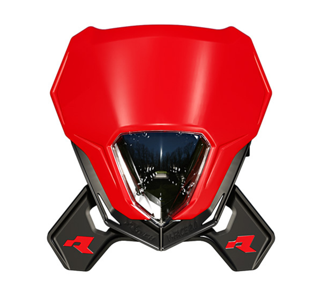Фар RACETECH V-FACE 2.0 LED Headlight (Black/Red)