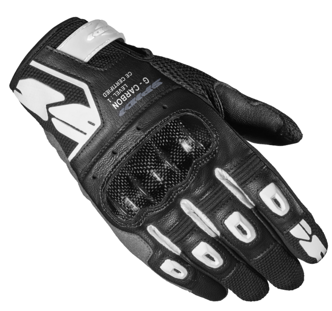 Дамски мото ръкавици SPIDI G-CARBON Black/White