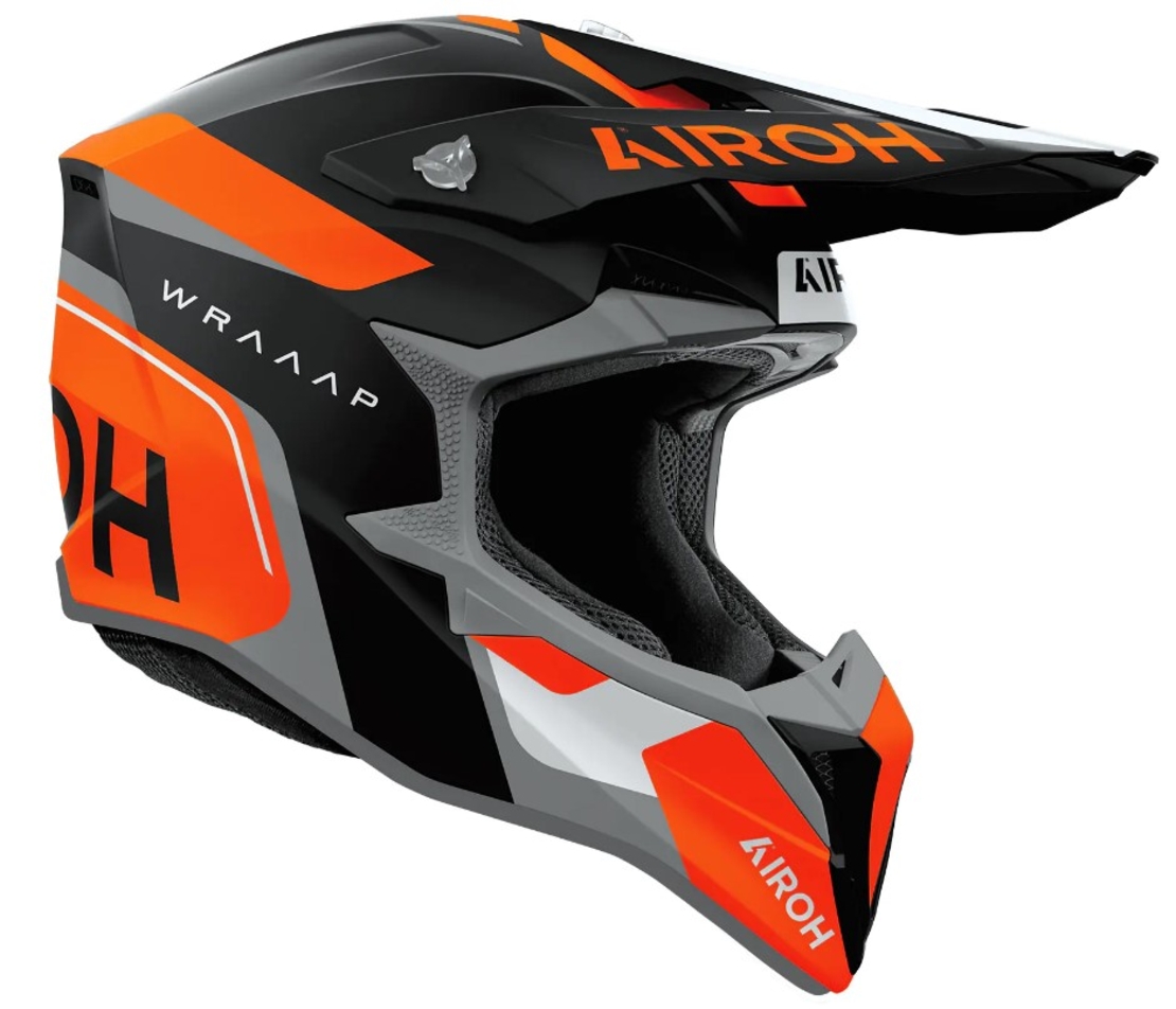 Мотокрос каска AIROH WRAAAP VISION Conquer ORANGE MATT