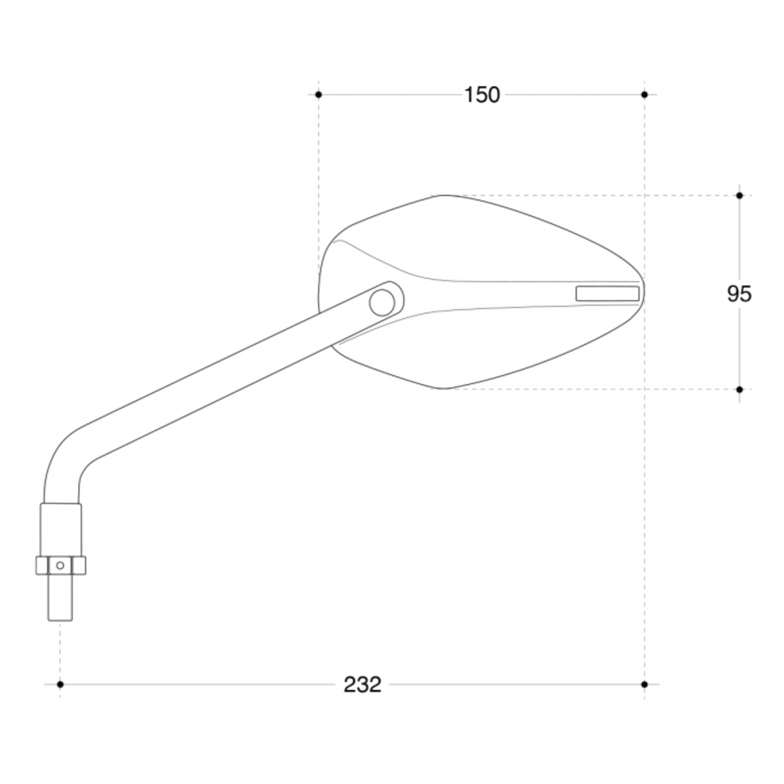 Огледала за мотор BARRACUDA EGO-CARBON