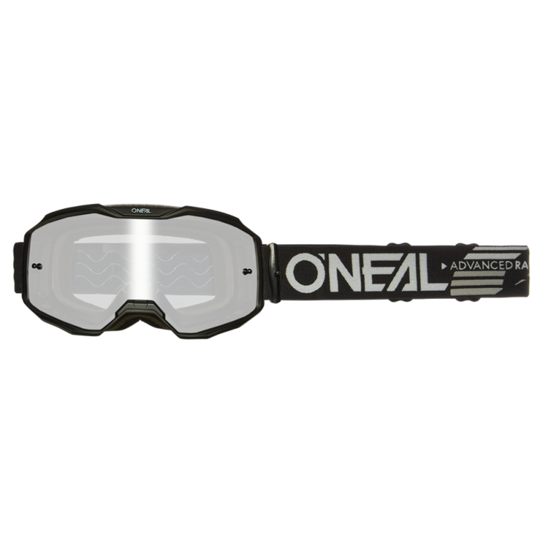 Мотокрос очила O'NEAL B-10 SOLID BLACK - SILVER MIRROR V.24
