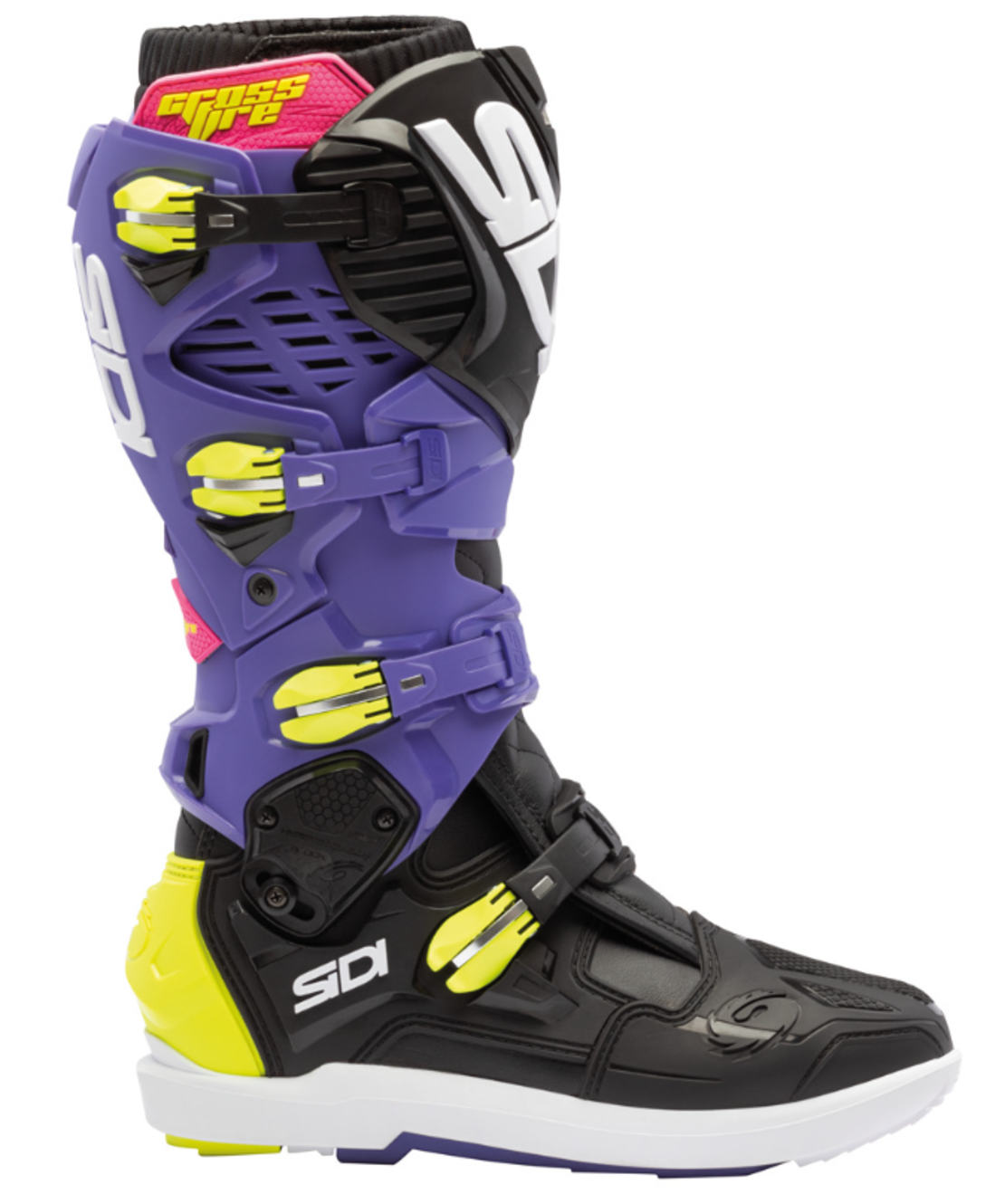 Мотокрос ботуши SIDI CROSSFIRE 3 SRS BLACK VIOLET/FLUO