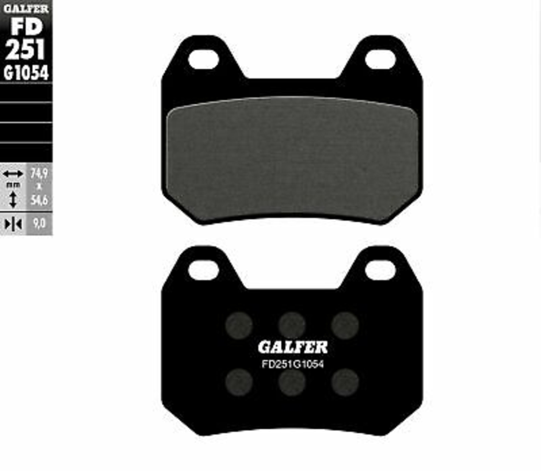 Задни мото накладки Galfer SEMI METAL FD251G1054