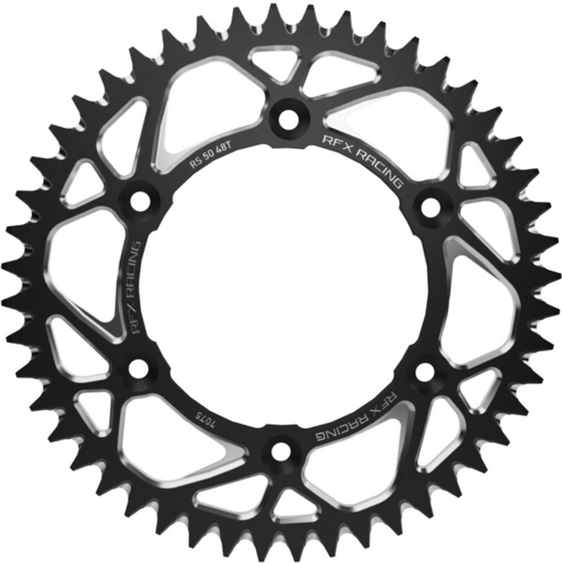 Задно зъбчато колело RFX Pro Series Elite BLACK Aluminium Rear Sprocket BETA RR 390 4T - 520 47T