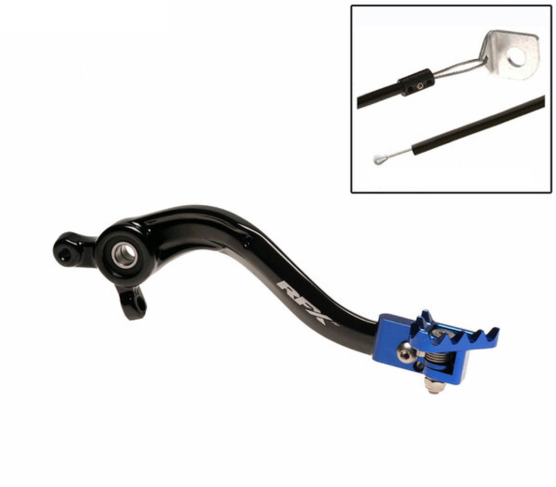 Заден лост за спирачка RFX Pro FT Rear Brake Lever (Black/Blue) - Husqvarna TC65 17-24