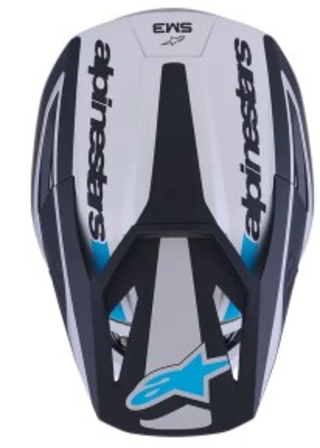 Мотокрос каска ALPINESTARS SM3 HEAT SILV/BL/BLK