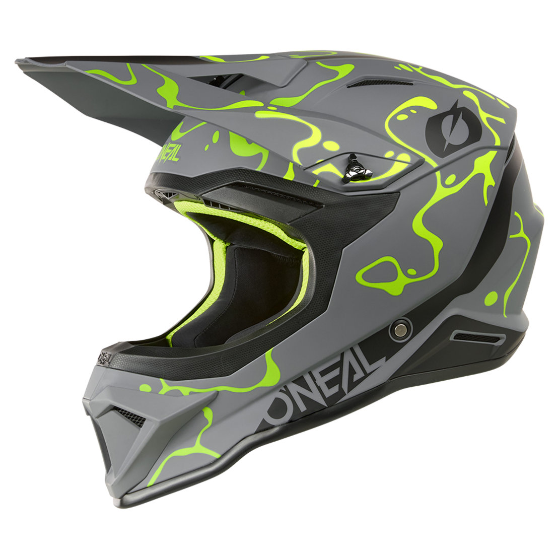Каска O'NEAL 1SERIES SPLASH GRAY/NEON YELLOW V.26
