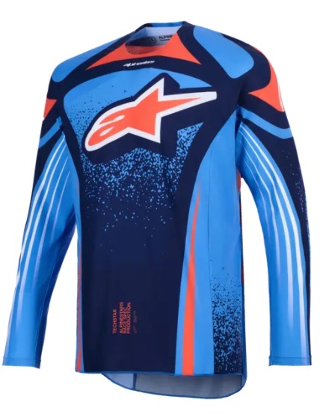 Мотокрос джърси Alpinestars TECHSTAR NOMUR NAVY/ОRANGE/BLUE