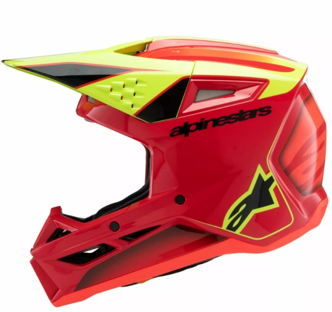 Детска мотокрос каска ALPINESTARS SM3 FRAY RD/YL/BK