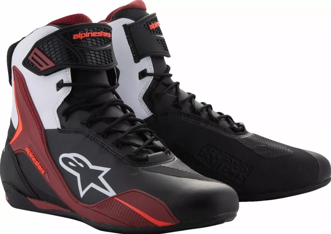 Мото боти ALPINESTARS FASTER-4 BK/WH/DK RD