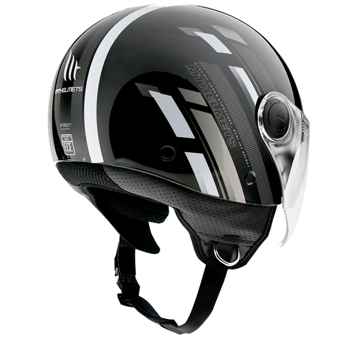 КАСКА ЗА СКУТЕР MT STREET SCOPE GLOSS GREY