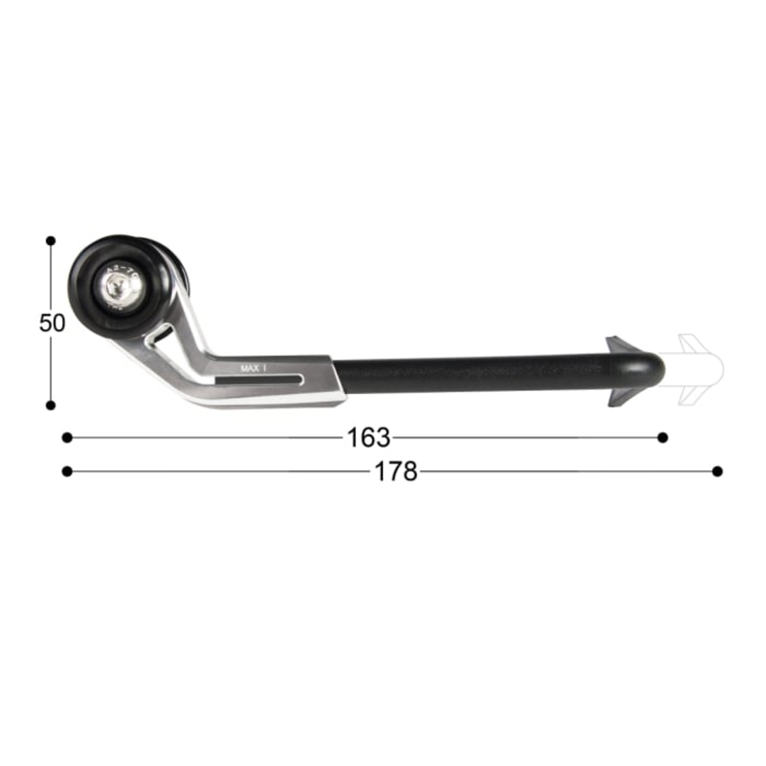Предпазител лост BARRACUDA LEVER PRO-TECT B-LUX SILVER
