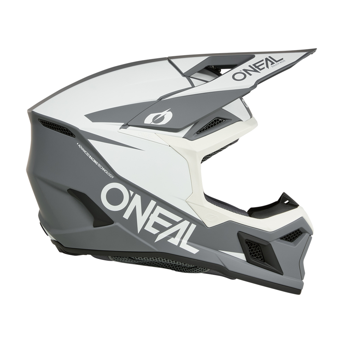 Мотокрос каска O'NEAL 3SERIES SOLID WHITE/BLACK V.26