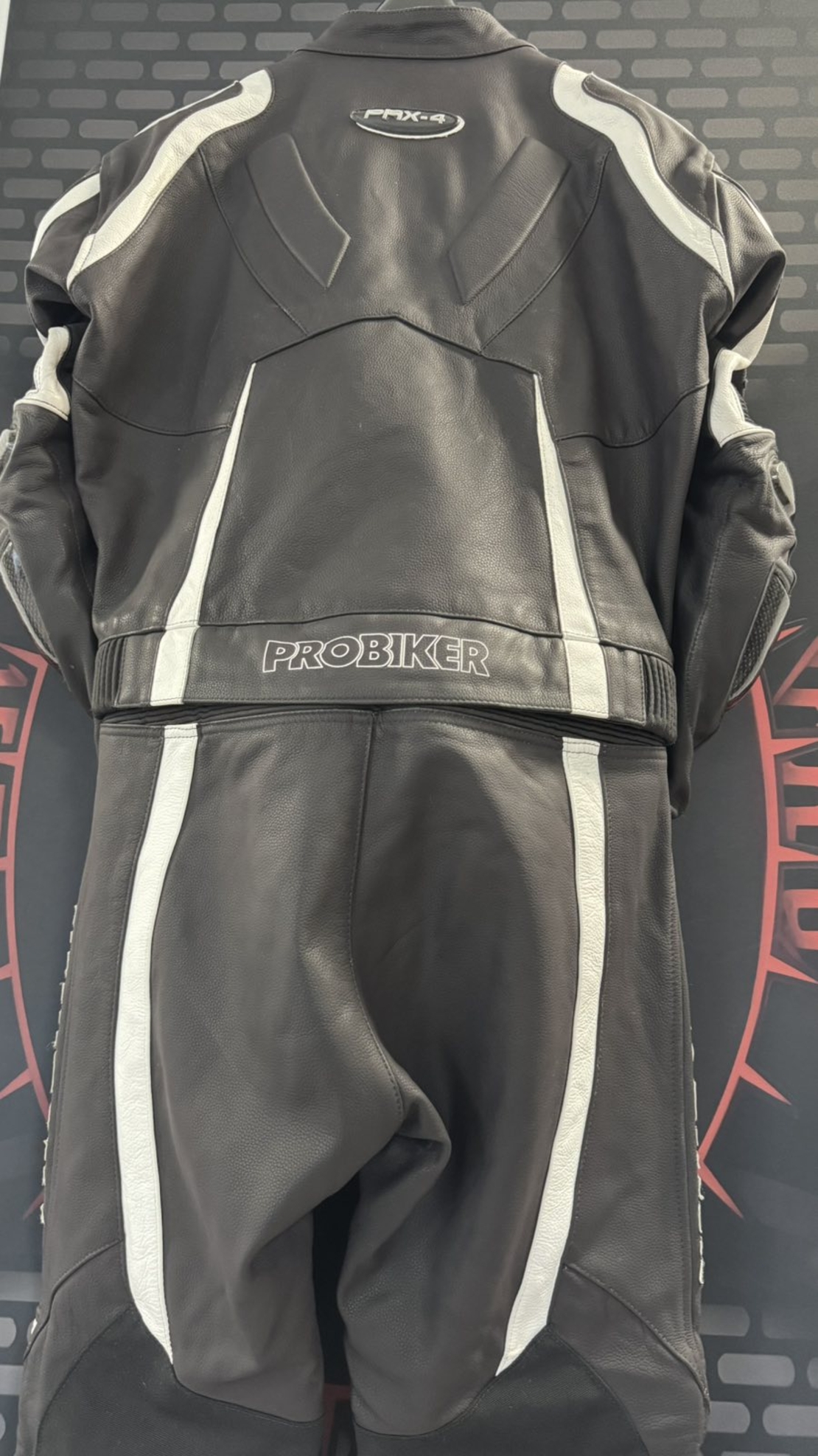 Кожен мото екип Probiker PRX-4 номер 54-XL на две части