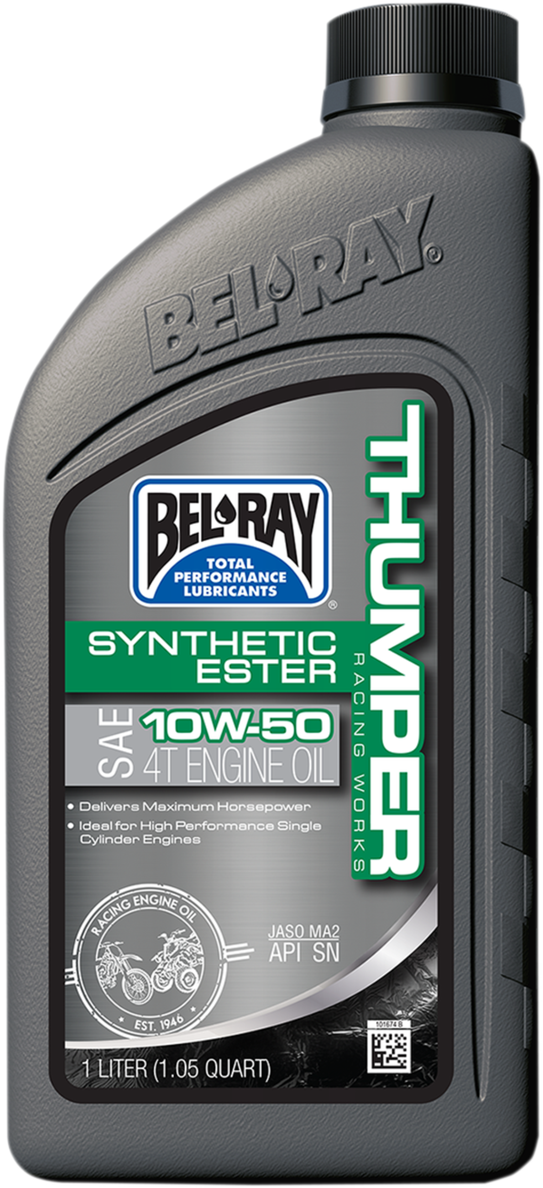 Масло BEL-RAY THUMPER Racing Works Synthetic Ester 4T 10W-50 1L