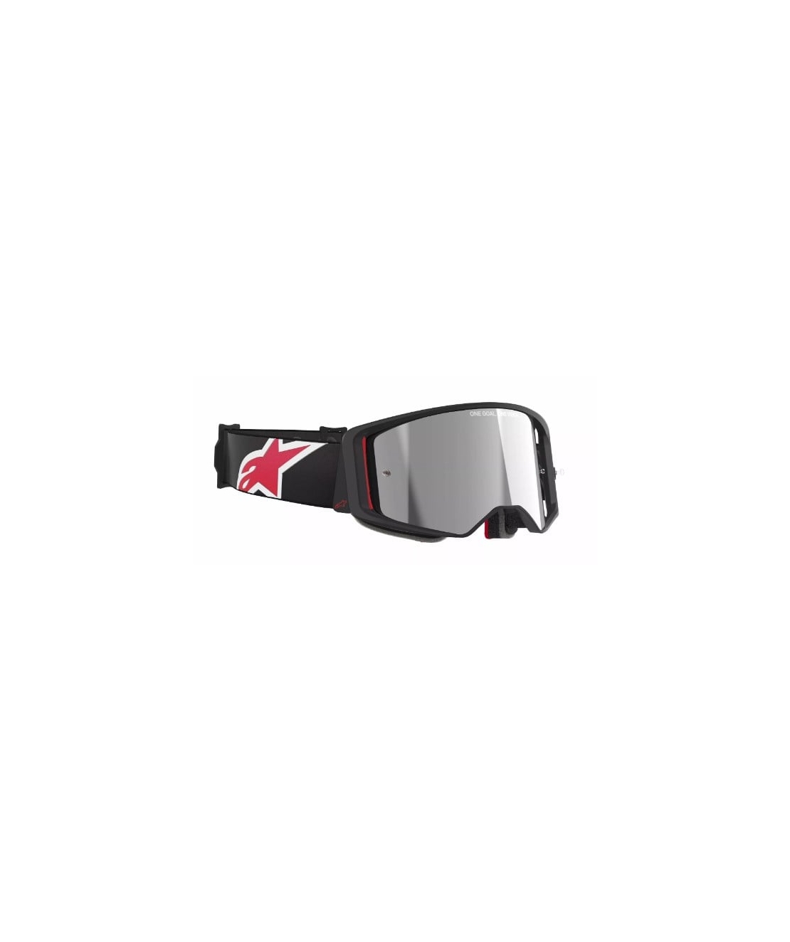 Мотокрос очила ALPINESTARS SUPERTECH CORP BLACK/RED MIRROR-SILVER