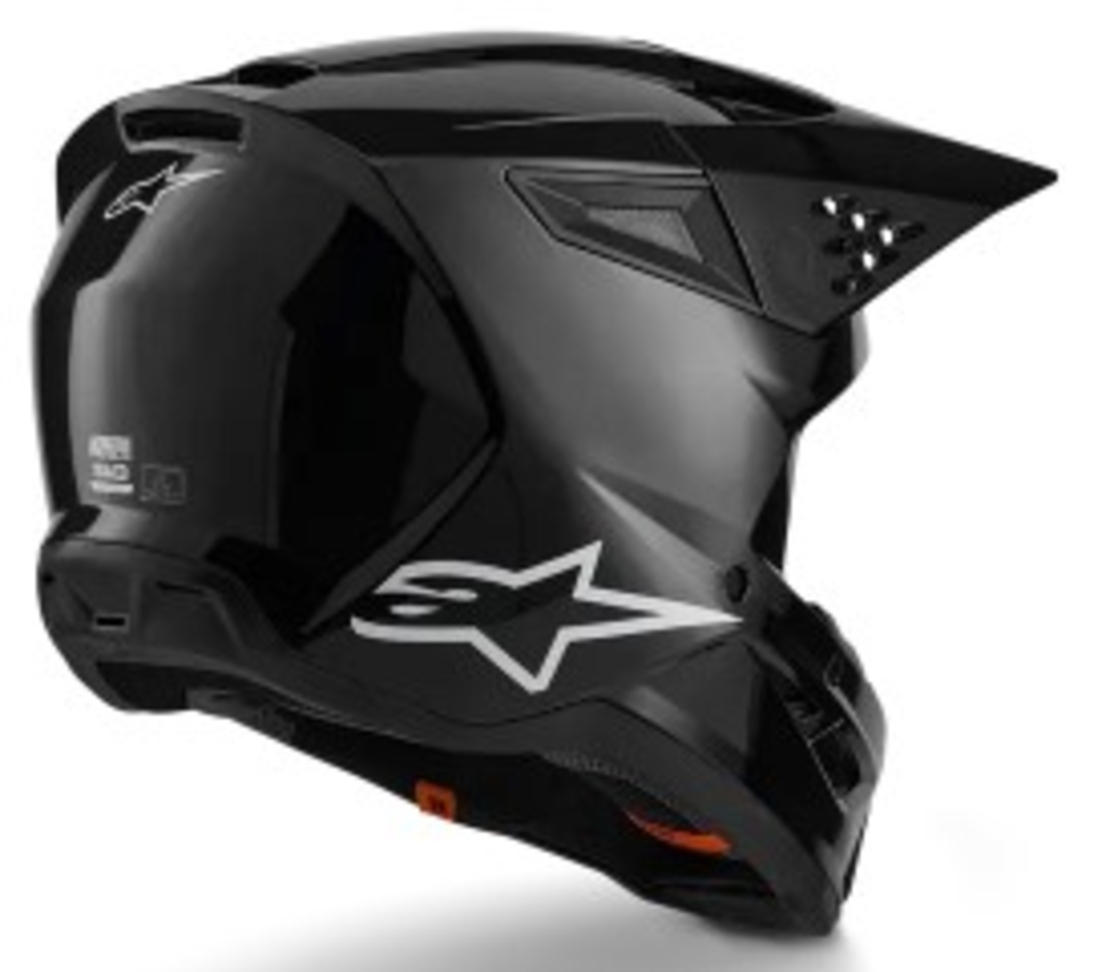 Мотокрос каска ALPINESTARS SM3 BLACK-GLOSS