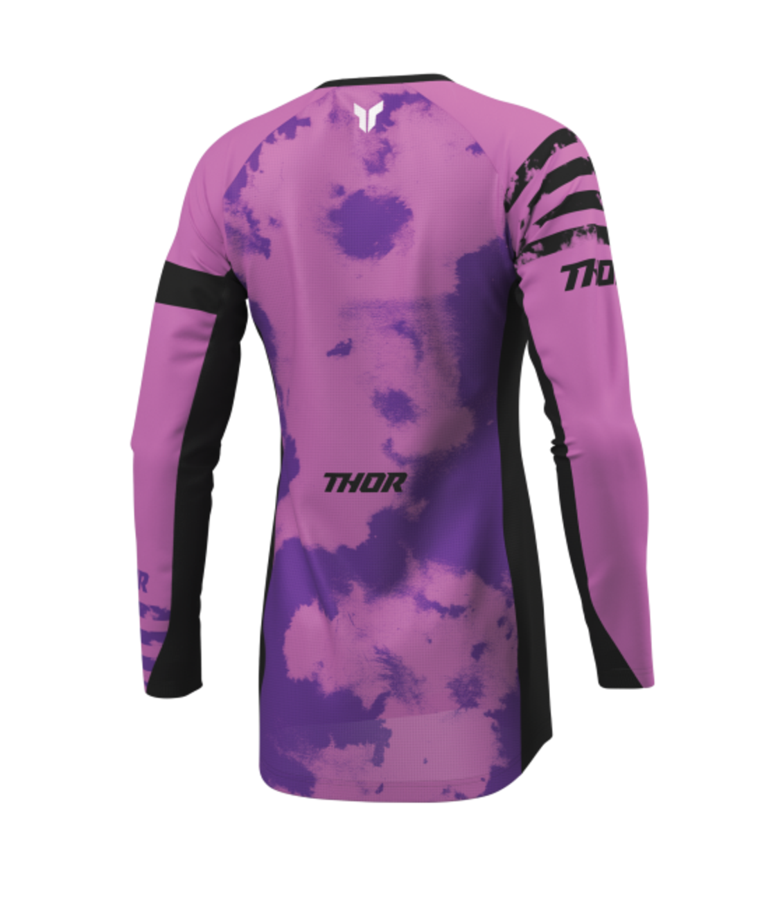 Дамско мотокрос джърси THOR LAUNCHMODE BLEACH BLACK/ORCHID