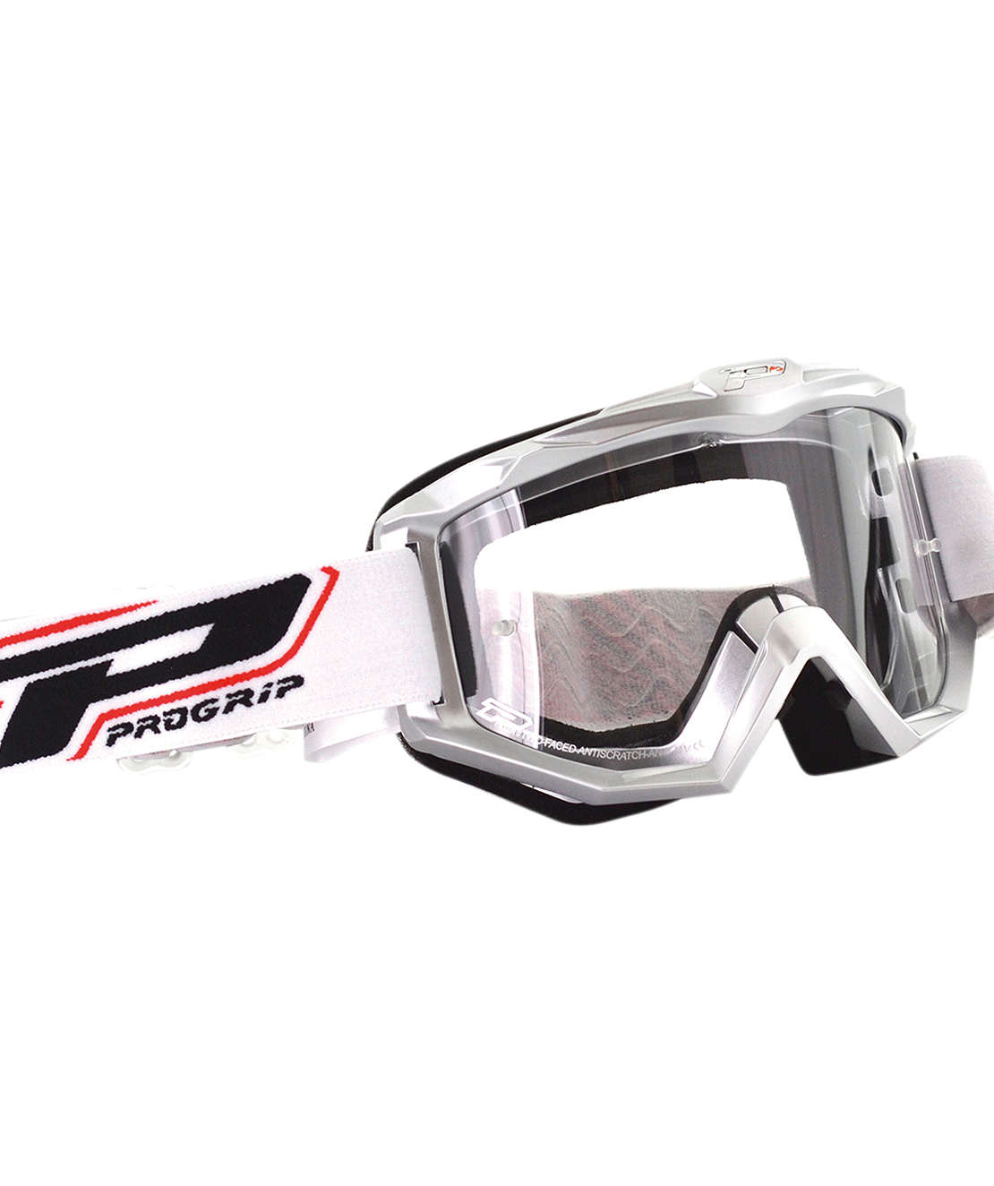 Мотокрос очила PROGRIP 3201 ATZAKI SILVER