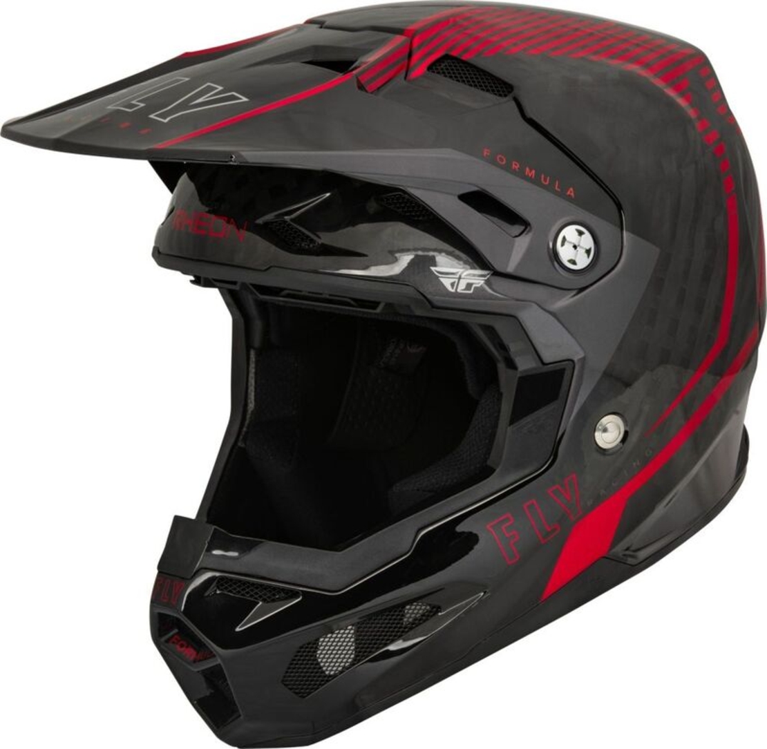 Мотокрос каска FLY RACING Formula Carbon Tracer Helmet - Red/Black