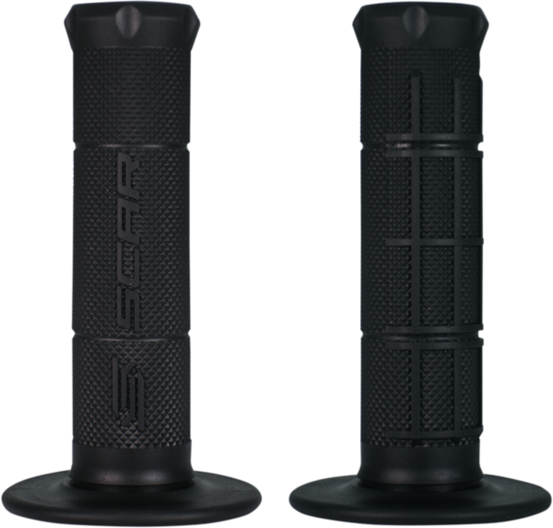 Мото ръкохватки  SCAR HALF WAFFLE BLACK