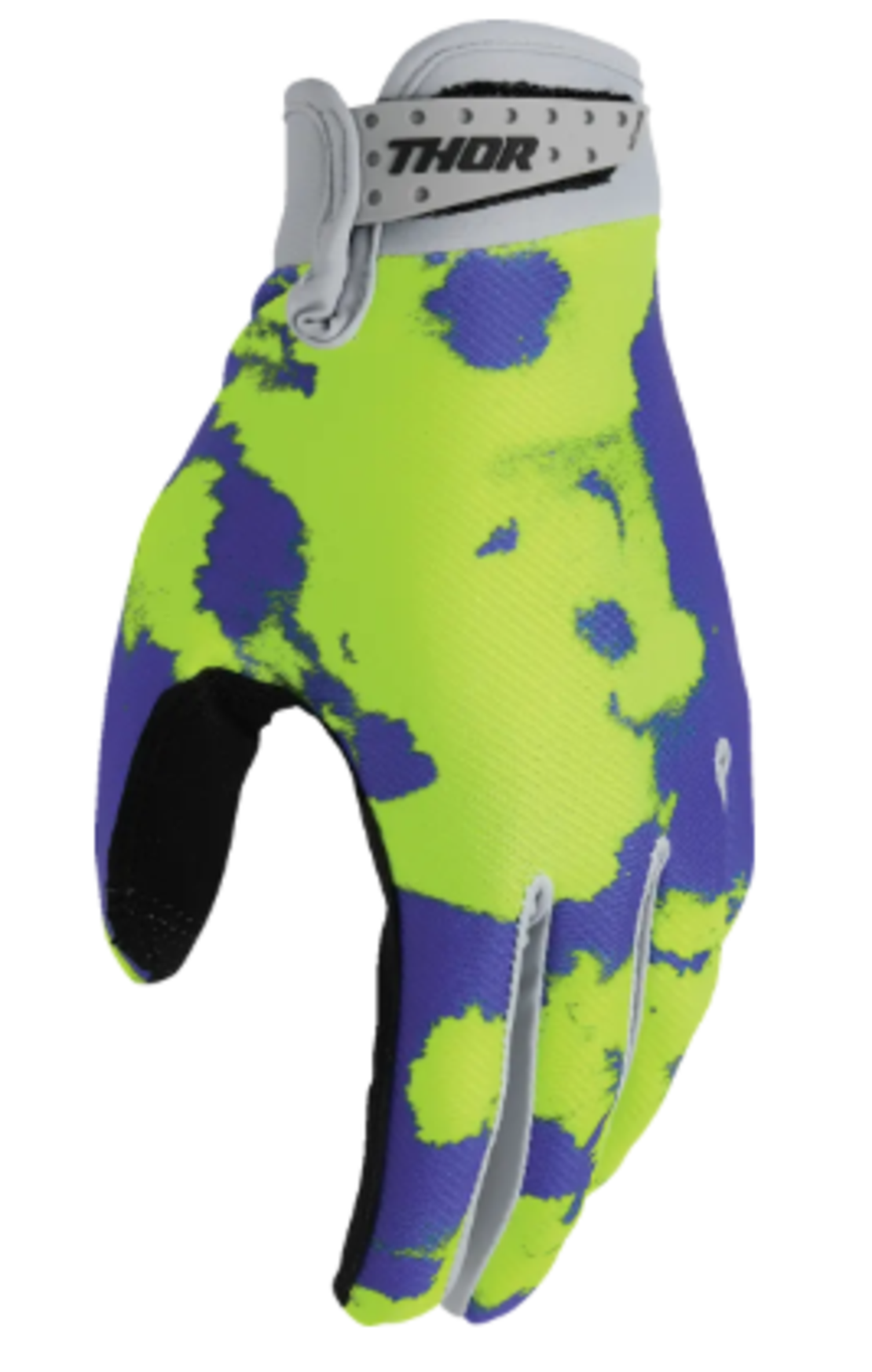 Mотокрос ръкавици THOR LAUNCHMODE BLEACH GRAY/ACID