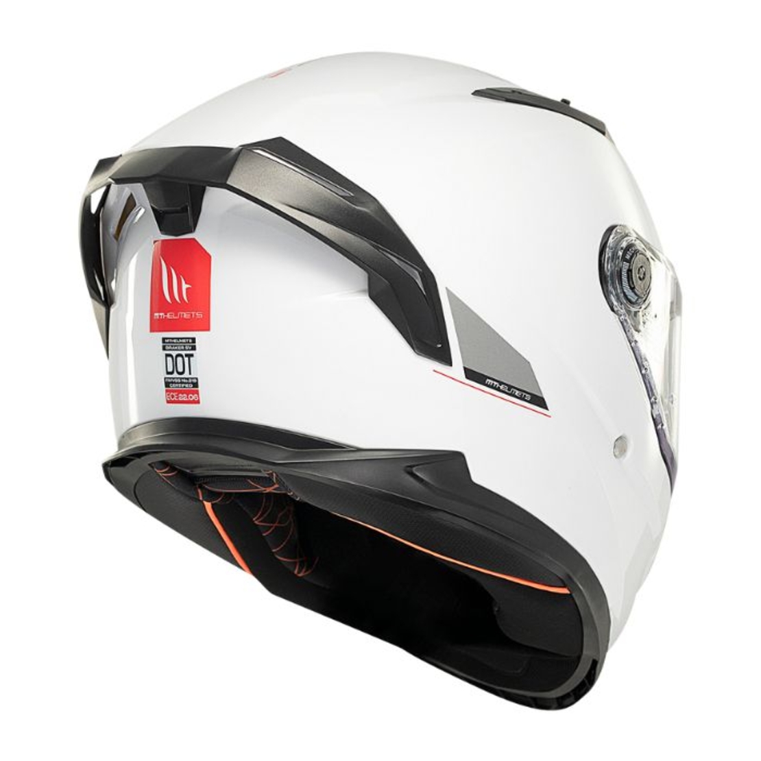 Каска MT BRAKER SV SOLID A0 GLOSS PEARL WHITE