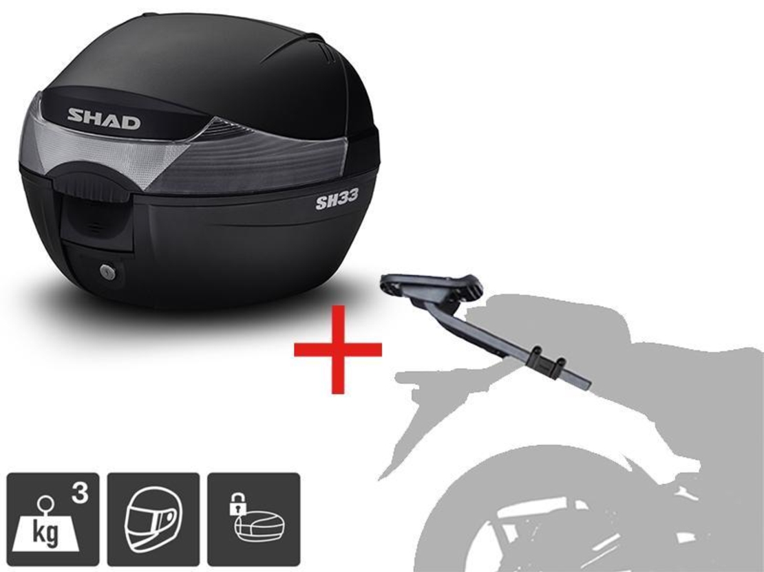 Монтажен комплект за куфари SHAD TOP MASTER PIAGGIO MP3 350/500 HPE SPORT/BUSINESS '18