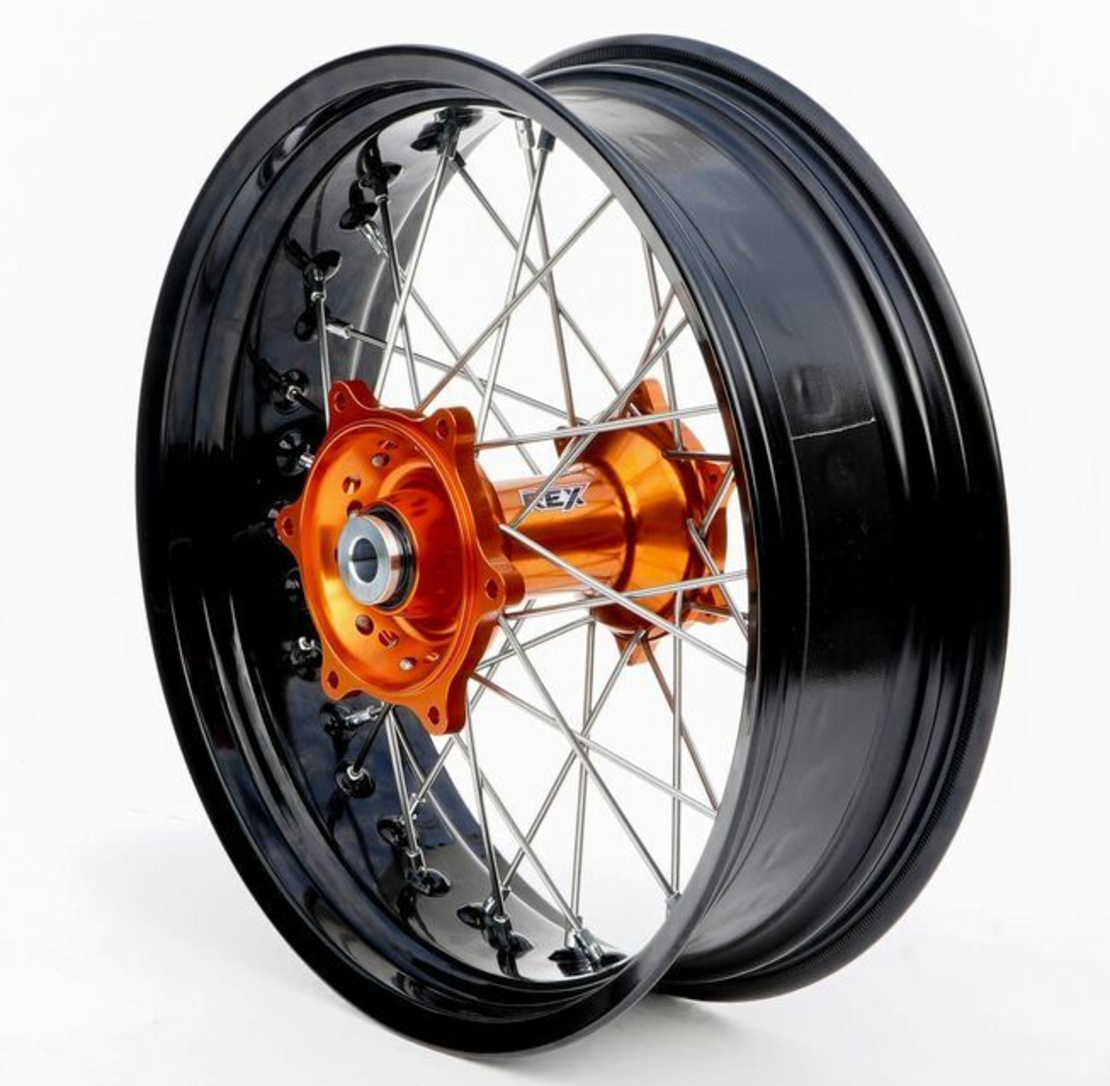 Джанта RFX Race SM Complete Rear Wheel 17x5,00 (Orange) KTM/HUSQ