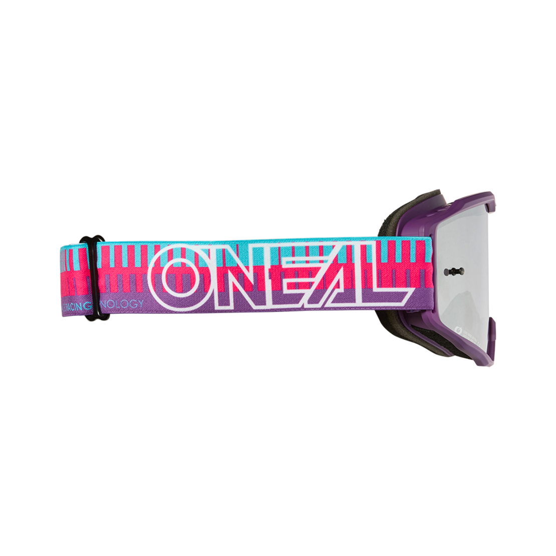Детски крос очила O'NEAL B-10 STRIPED PINK/PURPLE - SILVER MIRROR V.26