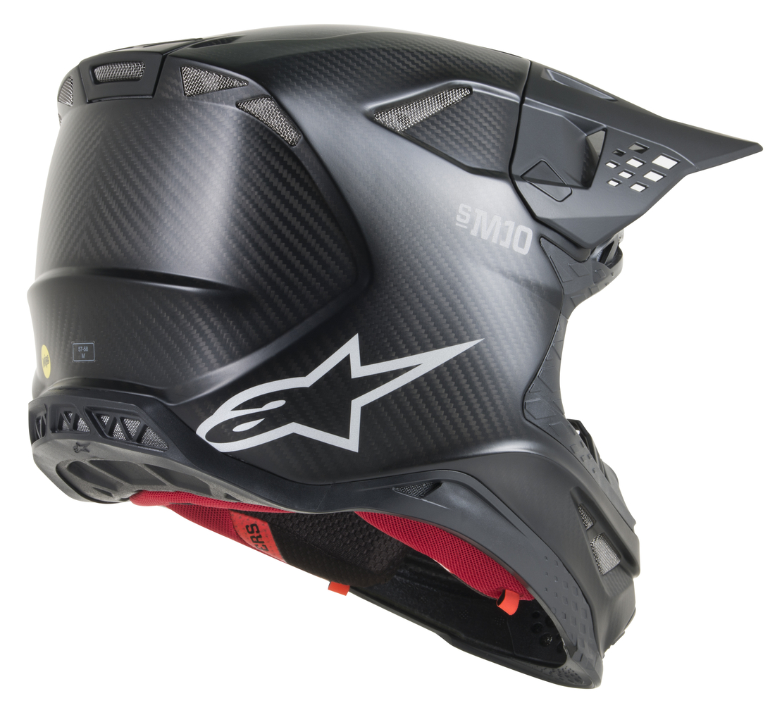 Мотокрос каска ALPINESTARS SM10 BLACK CARBON