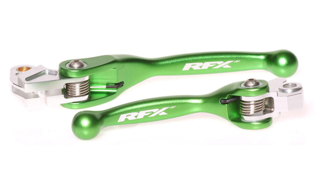 Комплект лостове RFX Race Forged Flexible Lever Set (Green) KX65/85/100 00-16 KX125/250 00-08