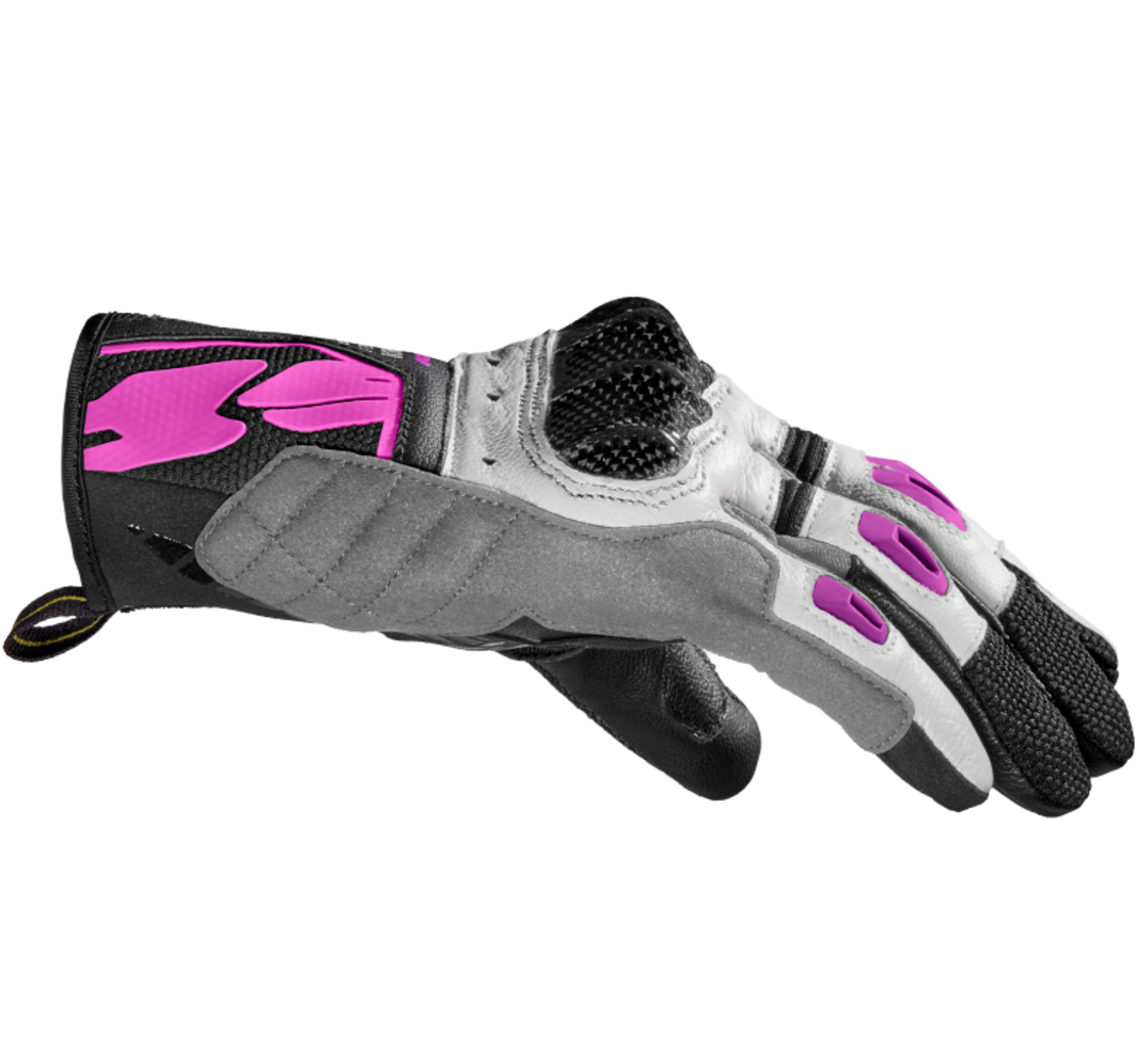 Дамски мото ръкавици SPIDI G-CARBON Black/Fuchsia