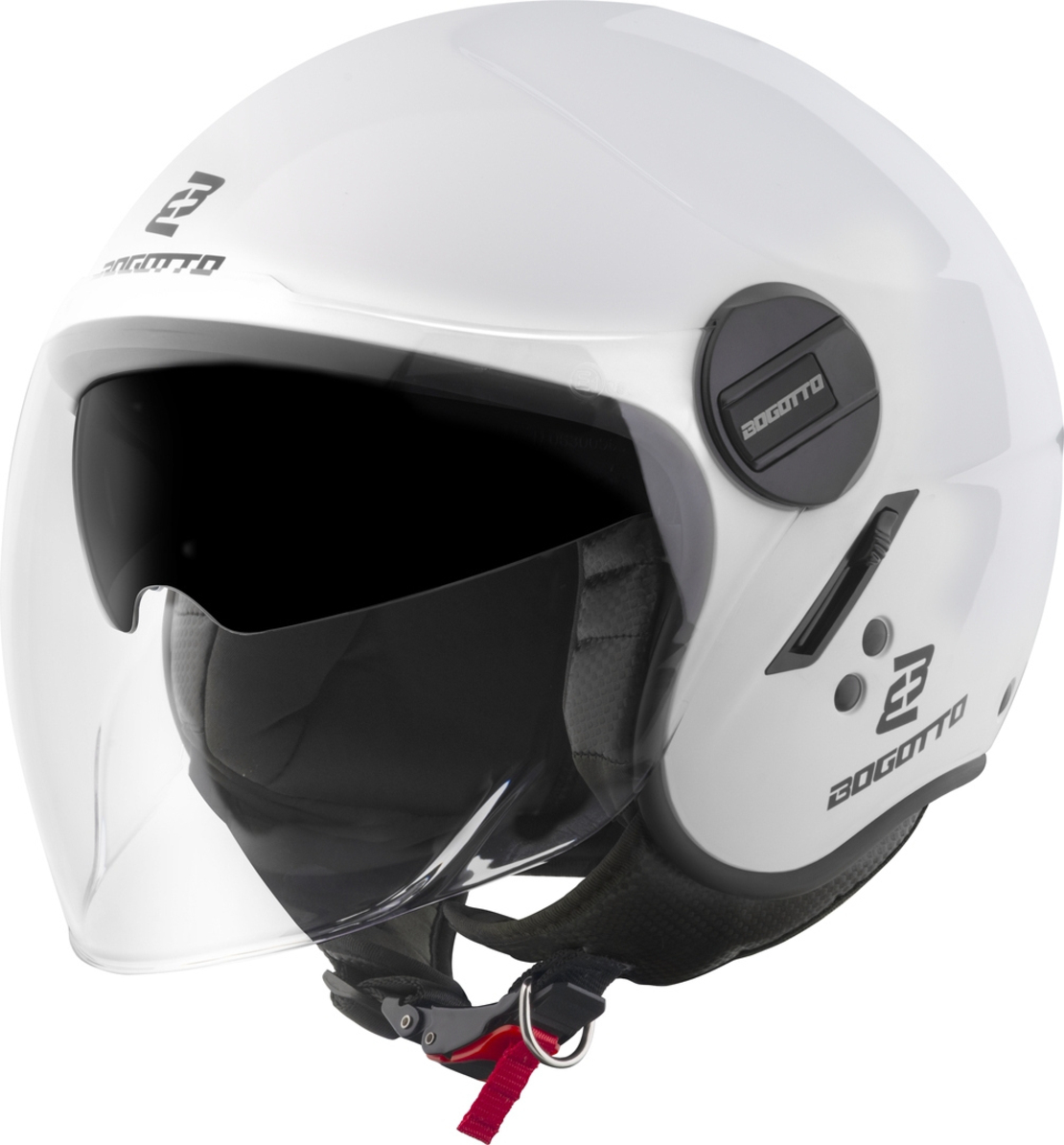 Каска за скутер BOGOTTO H595-1 SPN WHITE/MATT