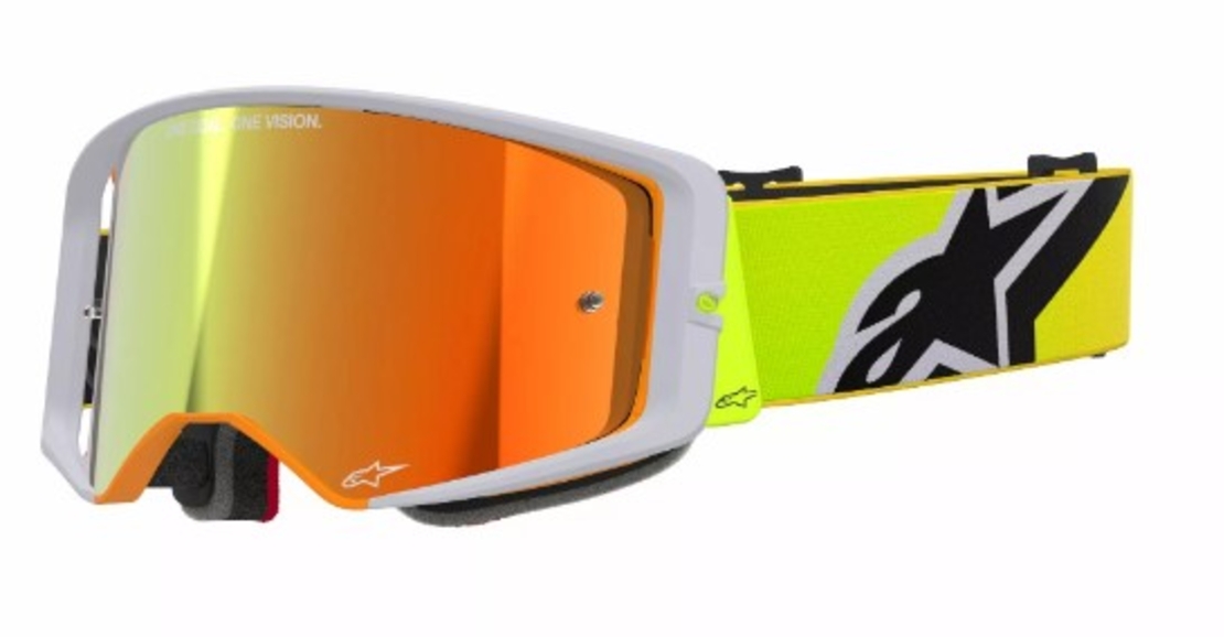 Мотокрос очила ALPINESTARS SUPERTECH CORP YLW/GREY MIRROR-RED