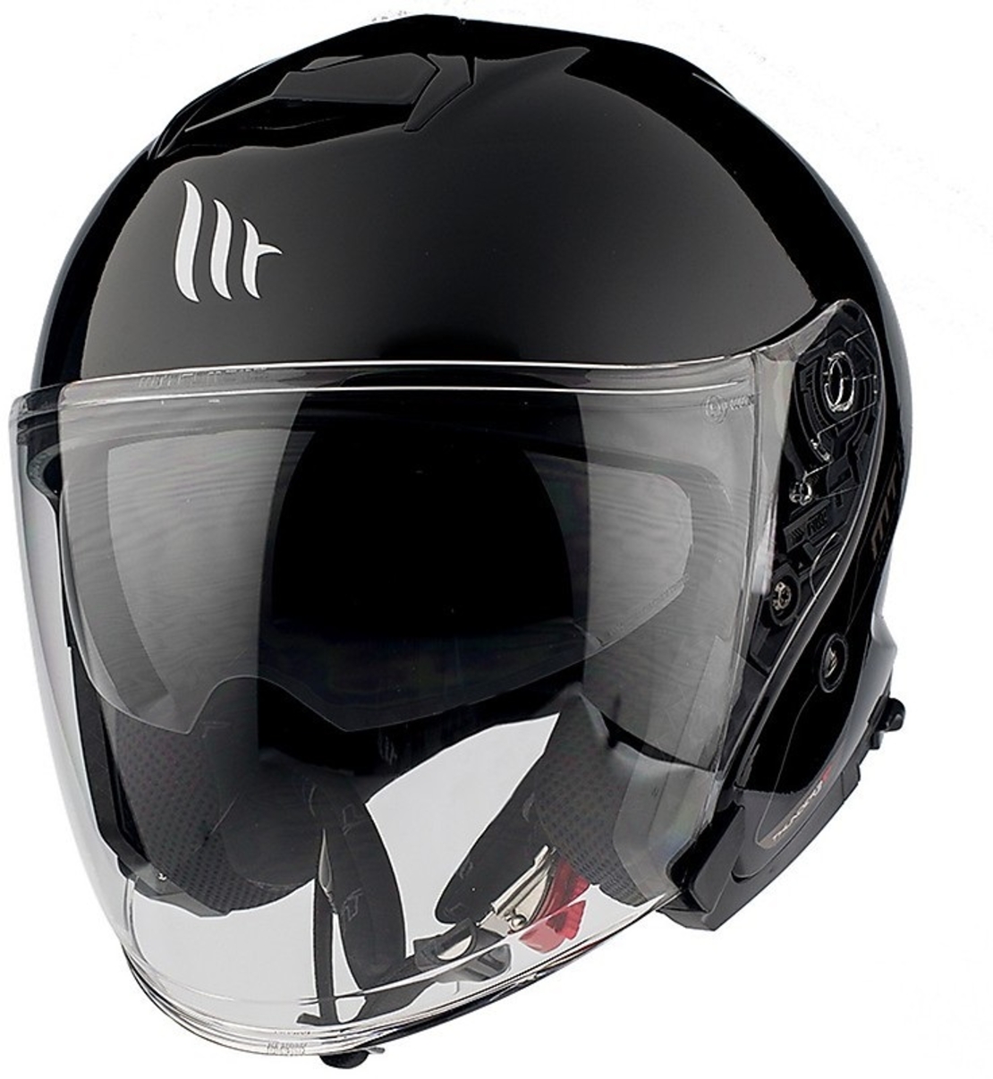 КАСКА ЗА СКУТЕР MT THUNDER 3 SOLID GLOSS BLACK