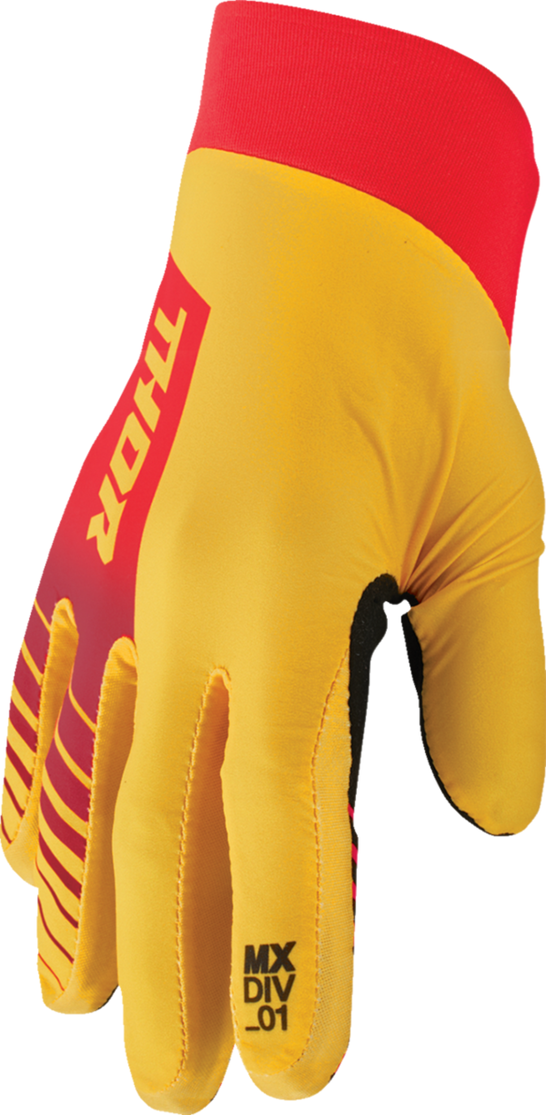 Мотокрос ръкавици THOR AGILE ANALOG YELLOW/RED