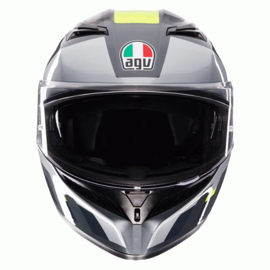 КАСКА AGV K3 SHADE GREY/YELLOW FLUO
