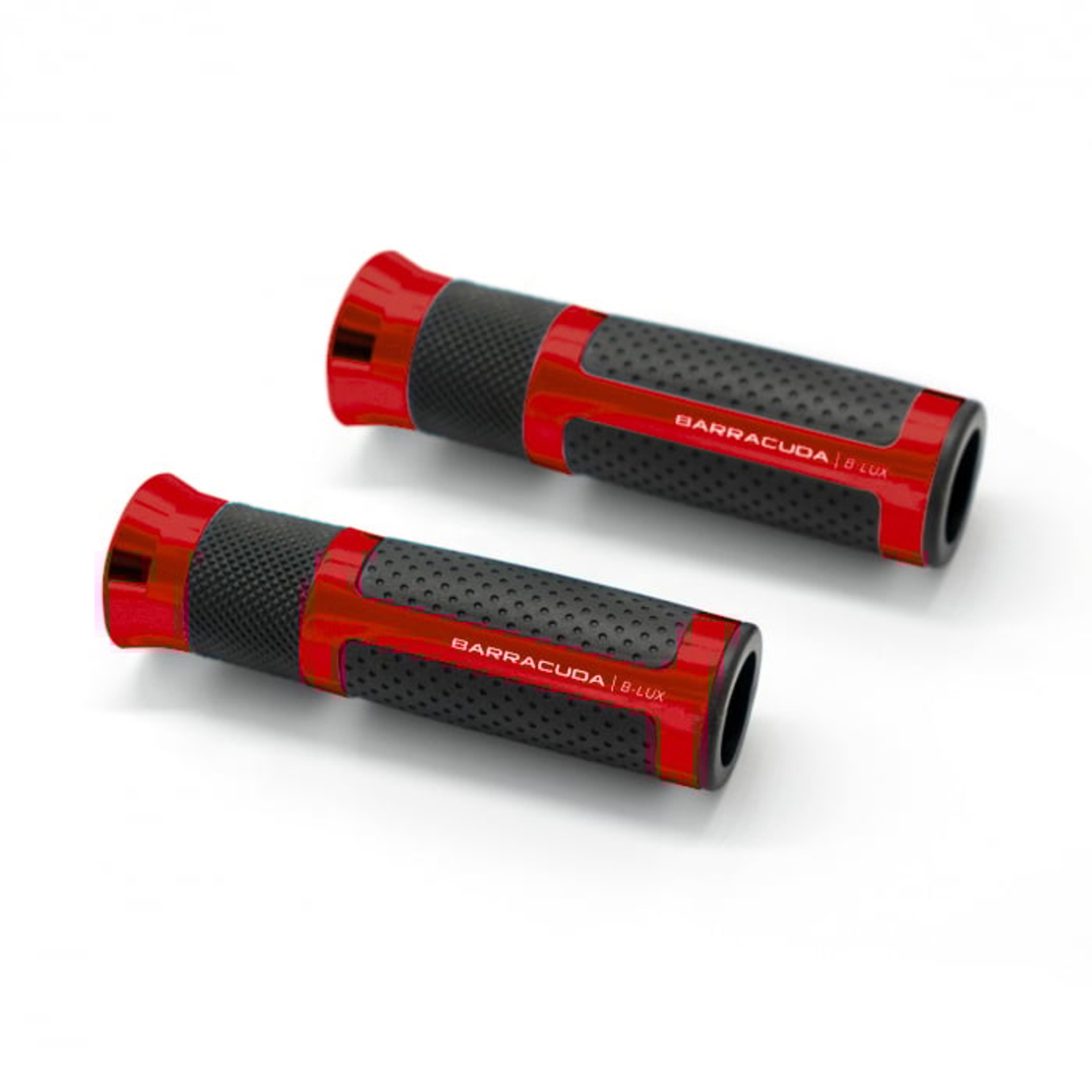 Мото ръкохватки BARRACUDA B-LUX RACING GRIPS RED
