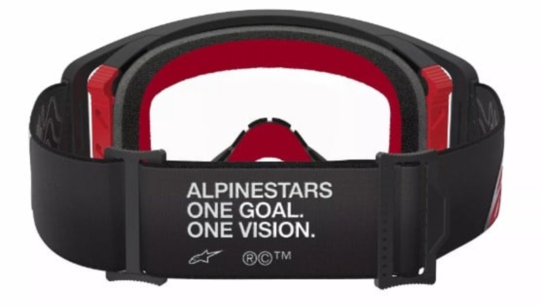 Мотокрос очила ALPINESTARS SUPERTECH CORP BLACK/RED CLEAR