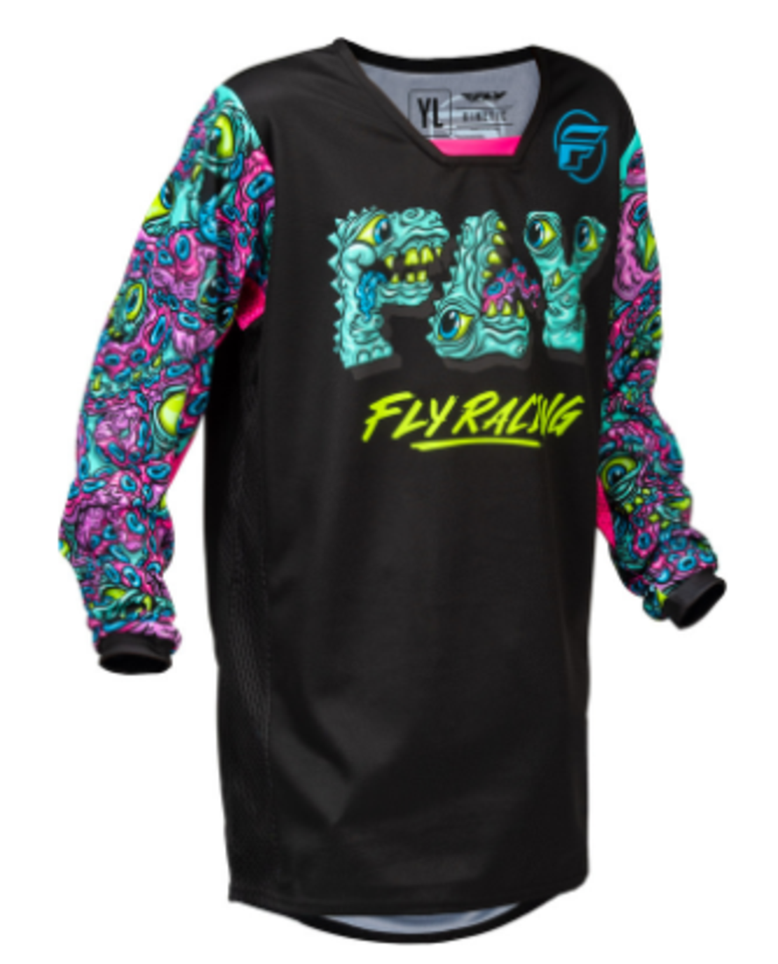 Детска мотокрос блуза FLY RACING Kinetic Mutant Youth - Black/Multi