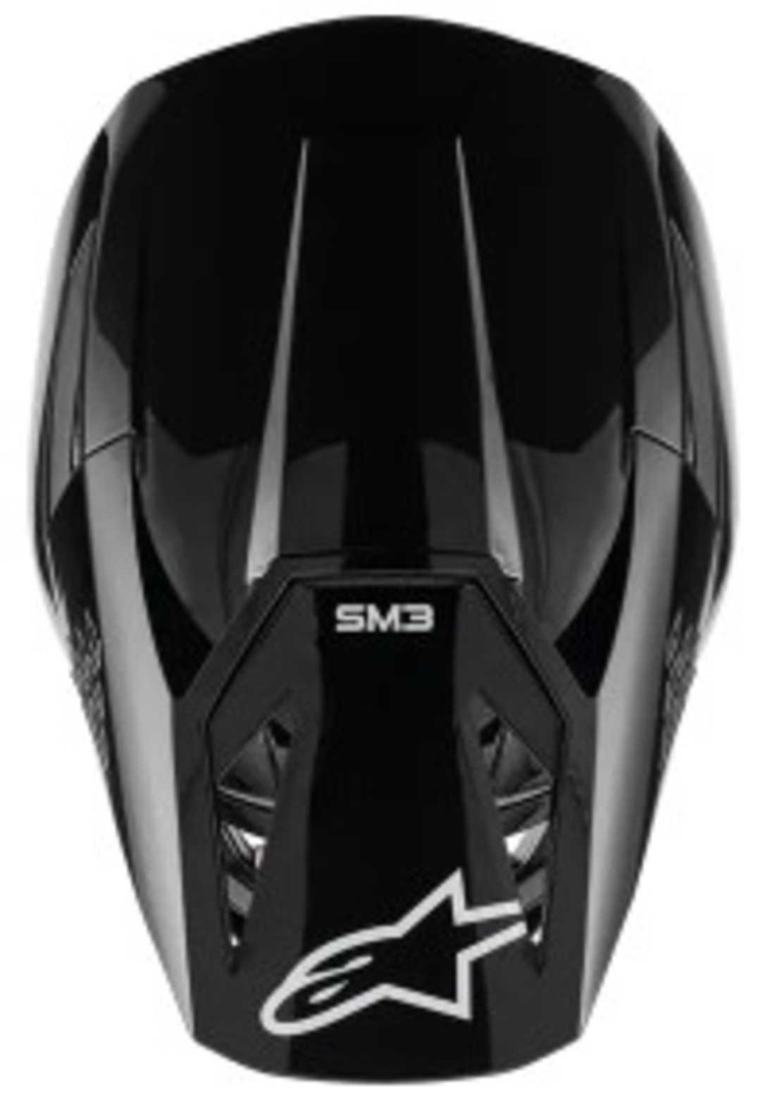 Мотокрос каска ALPINESTARS SM3 BLACK-GLOSS