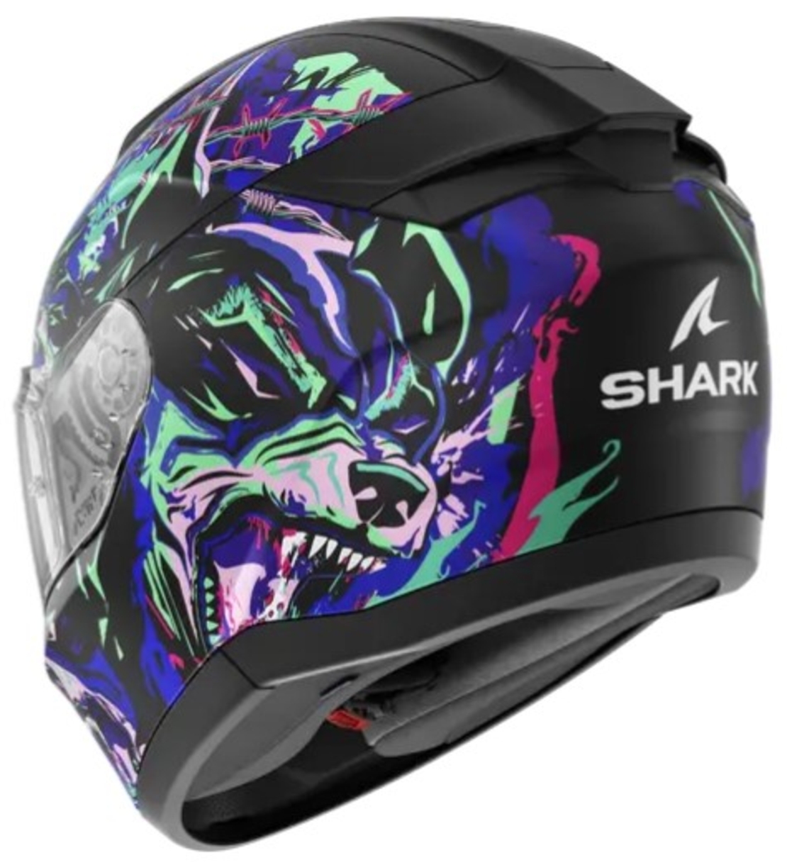 Каска SHARK RIDILL 2 RAGING BEAST Blue/Violet/Pink